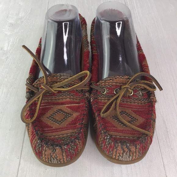 Minnetonka Southwestern Boho Moccasins Size 7 - Picture 4 of 8
